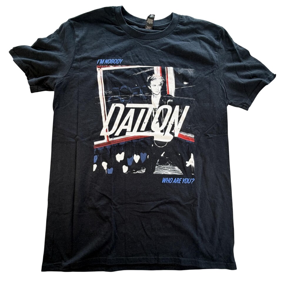 Dalton Anvil Shirt Mens Medium Black I'm Nobody Who Are You Graphic Tee T-Shirt